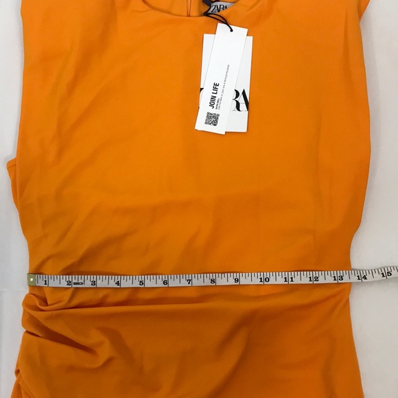 NWT Zara Side Draped Dress - Picture 16 of 16